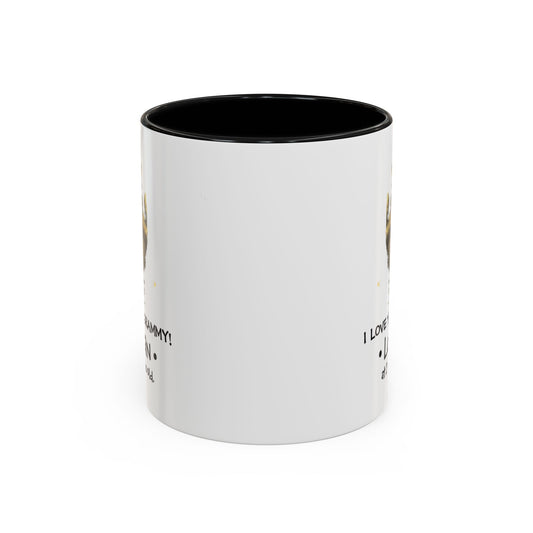 Personalized Grandma Coffee Mug - I Love You Grammy with Handprint Design