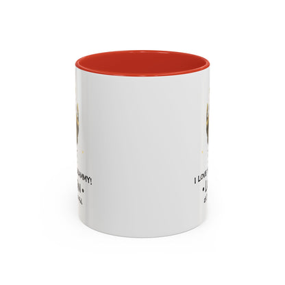 Personalized Grandma Coffee Mug - I Love You Grammy with Handprint Design